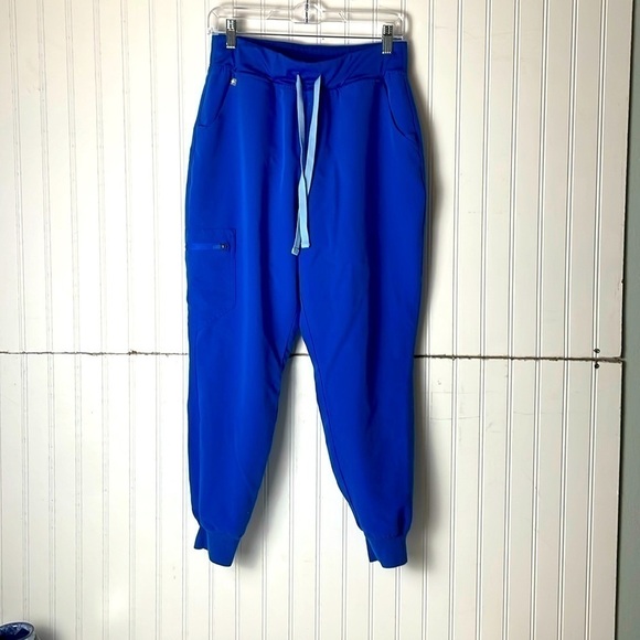 Figs Pants - FIGS TECHNICAL COLLECTION BLUE JOGGERS. Size Medium Petite
